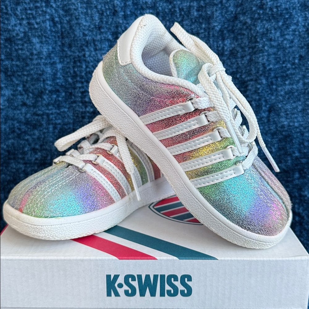K-Swiss Iridescent Kids' Sneakers with White Accents